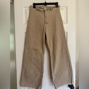 Zara Women’s Tan Flare Pants